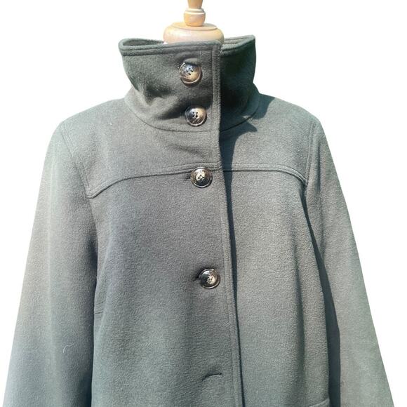 Kristen Blake Studio Collection Lambswool Blend Olive Coat - Size 14W - Picture 3 of 16